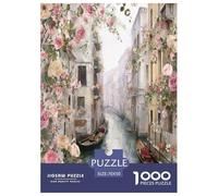 Venice Water Ciudad Rompecabezas Imposible,desafío para Adultos Interesante Entretenimiento Creativo 1000 Piezas Obra De Arte De Juego De para Adultos Y Niños A Partir De 12 Años 70x50cm/1000pcs