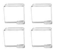 Venilia Clip para Mantel Transparente, sujeta manteles, Pinzas mantels, Pesos para manteles, Juegos de Pesas, 4 tajada, 54200