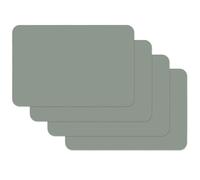 Venilia Gris 59038 Juego de 4 Comedor, manteles Individuales, limpiables, Aptos para Alimentos, 45 x 30 cm, Color, unitario, 4