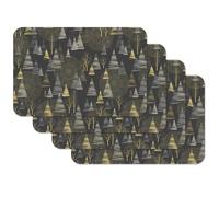 Venilia Juego de 4 manteles Individuales Dorados para Comedor, Posavasos de Navidad, manteles Individuales de Navidad, fáciles de Limpiar, Aptos para Alimentos, 45 x 30 cm, 59129