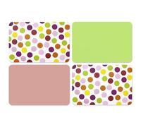 Venilia Juego de 4 manteles Individuales Happy Mix, manteles Individuales para Comedor, manteles Individuales, manteles Individuales, Lavables, Aptos para Alimentos, 45 x 30 cm, 4 Unidades, 59143