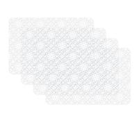 Venilia Juego de 4 Manteles Individuales Indios Transparentes para Comedor, Lavables, Aptos para Alimentos, 45 x 30 cm, 59047