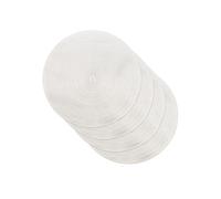 Venilia Juego de 4 manteles Individuales Redondos de Color Crema, manteles Individuales para Comedor, Color Blanco, 4 Unidades, Apto para Alimentos, 38 cm, 59122