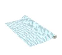 Venilia Lámina adhesiva, Celia azul Estampado retro Azul, 45cm x 1,5m, Espesor 95μ, Vinilo autoadhesivo para muebles o cocina, decorativas papel pintado pared, PVC sin ftalatos, Fabricado en UE