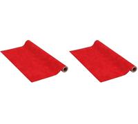 Venilia Lámina adhesiva, Terciopelo Velvet óptica Rojo, 45cm x 1m, Espesor 140μ, Vinilo autoadhesivo para muebles o cocina, decorativas papel pintado pared, PVC sin ftalatos, Fabricado en UE
