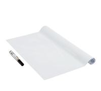 Venilia Lamina Pizarra Blanca autoadhesiva incl 1 bolígrafo, Blanco, 45cm x 1,5m, Espesor 150μ, Foglio di carta autoadesivo Whiteboard, PVC senza ftalati, Prodotto in UE