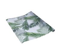 Venilia Lámina vitrostática estática para ventana, lámina de privacidad con hojas de palma, película de vidrio esmerilado, película para parabrisas, lámina decorativa de cristal, transparente, 45 cm x