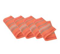 Venilia Salvamanteles Entretejido Tiras Naranja, Mantel Individual, Mantelería, Mantel Individual para el Comedor, 4 tajada, 45 x 30 cm, 59032