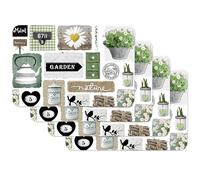 Venilia Salvamanteles Jardín Multico, Mantel Individual, Mantelería, Mantel Individual para el Comedor, Apto para Alimentos, Multico, 4 tajada, 45 x 30 cm, 59102