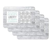 Venilia Salvamanteles Liberty, Mantel Individual, Mantelería, Mantel Individual para el Comedor, Apto para Alimentos, Gris, 4 tajada, 45 x 30 cm, 59083