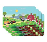 Venilia Salvamanteles niños, Mantelería, Mantel Individual para el Comedor, Apto para Alimentos, Multico, 4 tajada, 45 x 30 cm, 59112, Pri Country, 30 x 45 cm, 4