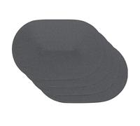 Venilia Tischset gewebt Salvamanteles Gris, Mantelería, Mantel Individual para el Comedor, Oval, 4 tajada, 45 x 30 cm, 59114, WOV Spiral Grey ov, 30 x 45 cm, 4