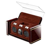 Veninador de Reloj, Winder Winder Velvet Lining de Velvet Triple Winder con Cubierta y Almacenamiento Caja de vigilancia de Reloj único Shaker de Reloj