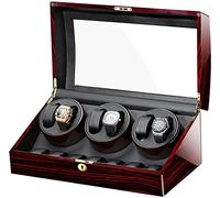 Veninadora automática de relojes, Festival de regalos Double Automático Automático Cajas de almacenamiento de almacenamiento para 6 Relojes - Bodineras de reloj para relojes automáticos personalizados