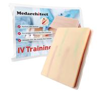 Venipuncture IV - Almohadilla de entrenamiento de inyección con 4 venas integradas y 3 capas de piel para estudiantes de medicina, médicos y enfermeras
