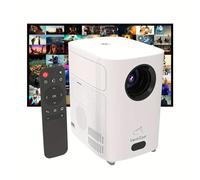 VenirCool Mini proyector para teléfono, proyector de películas portátil para exteriores, nativo 720P, compatible con decodificación 4K, proyector de video para cine en casa, compatible con iOS/Android