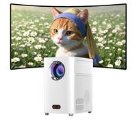 VenirCool Q2 - Mini proyector estándar con WiFi y Bluetooth, proyector electrónico portátil para cine en casa, proyector inteligente 4K, compatibilidad de teléfono y TV, proyector de películas y