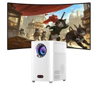 VenirCool Q2 Plus Mini proyector con WiFi y Bluetooth, proyector 4K, proyector de películas inteligente portátil para uso en interiores y exteriores, proyector de TV compatible con