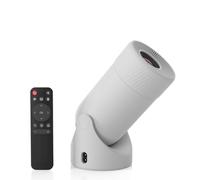 VenirCool XL2-23A Mini proyector 4K compatible con WiFi 6 y Bluetooth 5.4, altavoz base de sonido de 5 W, proyector portátil giratorio de 180° vertical automático para el hogar, dormitorio al aire