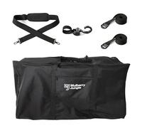 Venmark Bolsa de Transporte para Cochecito de Paseo, Bolsa de Viaje para Carrito de Bebé Individual y Gemelar, Funda Negra para Silla de Paseo, Protege los Cochecitos Durante el Viaje, Incluye Gancho