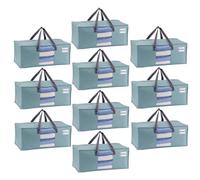 VENO Pack de 10 Bolsas de Mudanza, Almacenaje Extra Grandes, Almacenaje Resistentes, Cajas de Embalaje, Suministros de Mudanza, Lavandería Duraderas para Ropa(Ventana Azure,Pack de 10)