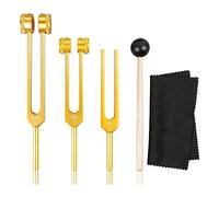 VENOAL 6x Tuning Fork Set (128Hz, 256Hz, 512Hz) Tuning Forks para Curación Chakra para Curación, Terapia de Sonido, Alivio del Estrés