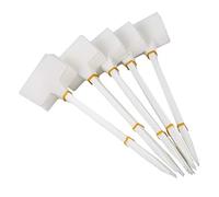 VENOAL Herramientas de plantación de jardines, 50 etiquetas de plástico para plantas de bonsái, etiquetas de jardín tipo T, etiquetas de jardín hacia arriba, marcadores para guardería, color blanco