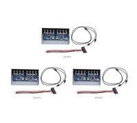 VENOAL Panel frontal de 3 unidades de 19 pines a 8 puertos USB 3.0 de 5.25 pulgadas para caja de ordenador
