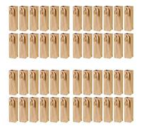 VENOAL Paquete 48 Bolsas Papel Kraft Marrón Sólido con Cuerda Resistente-4 Pulgadas x 4 Pulgadas x 13.8 Pulgadas- Vinos, Regalos,Ventas Al por Menor,Compras,Mercadería