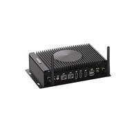 VENOEN PC Industial con Ventilador Core i7 10810U, 12V Mini PC 2 RS232/RS485 COM, 2 LAN, 14 Pin GPIO, 2 HD, DP, 3G/4G SIM Slot, WiFi6, PC Server Win11/Linux, 32GB RAM 512GB SSD