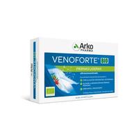 ARKOPHARMA - Venoforte BIO, 20 Ampollas Bebibles, Complemento Alimenticio para Circulación y Piernas Ligeras con Vid Roja, Rusco, Hamamelis y Castaño de Indias