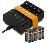 Venom Base de Carga de batería Recargable más 10 Pilas AAA