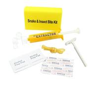 Venom - Kit de aspirador de vacío para camping, senderismo, escalada, mochileros, equipo de emergencia con ventosas, almohadillas de preparación, yeso, torniquete, afeitadora, estuche de