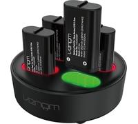 Venom Pack de 4 baterías Recargables con Base de Carga, 1200 mAh, Xbox | baterias recargables xbox, pack de 4, base de carga, 1200 mah, 2880 mwh, series x, series s, xbox one
