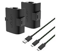 Venom Paquete doble de baterías recargables de alta capacidad de 1100 mAh, color negro (Xbox Series X y S/Xbox One)