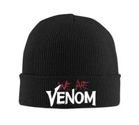 Venom We Are Venom Salpicaduras Gorro de Punto Otoño Invierno Gorro Acrílico Cálido Cómics a Color Gorra de Película para Hombres Mujeres Regalos