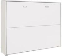 Venprodin Cama abatible horizontal de matrimonio 135x190 color blanco