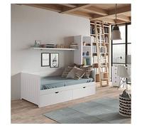 Venprodin | cama nido con cajones lacada en blanco