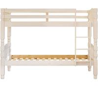 Venprodin Litera torneada de madera + 2 colchones visco de 20 cm, 90x190, blanca