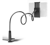 VENQI Soporte para Tableta de Cuello de Cisne, Soporte para Tableta para Soporte de Cama, Clip Flexible de Brazo 360, Soporte Flexible para Tableta Compatible con Dispositivos de 4.7-10.5 Pulgadas