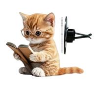 Vent Clips Ambientador - Adorable Gato Aire Aire Difusor de Aire Clip de Válvula | Aromaterapia Ambientador Con Olor Larga Duración Acrílico 3D Para Vehículos Accesorios Interior Durante Viajes En