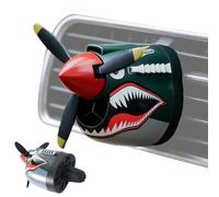Vent Clips Freshener - Fighter Plane Nose for Car | Long Lasting Aromatherapy with Shark Design, Seasonal Scents Accessory, Summer Winter Valentine Christmas Tool, Bedroom Office Bathroom