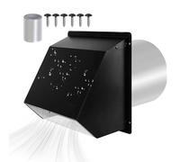 Vent Dryer Metal, Cover Vent Covers, AC Replacement Vents for Garage Laundry Roof Foundation Wall Door Bedroom House Use, Galvanized Steel Construction, 6 Inch / 8 Inch Sizes, 1460g-1900g