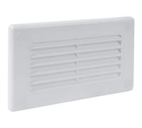 Vent Systems 110 x 55 mm rejilla de canal rectangular - entrada o salida de tubo flexible y recta - sistema HVAC de calefacción, ventilación de canal de enfriamiento con rejilla de protección
