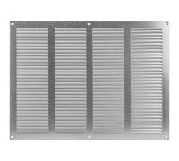 Vent Systems 16 x 12 pulgadas (dimensiones totales) - Cubierta de ventilación de aire de acero galvanizado - Rejilla de retorno de aire de metal con pantalla de protección integrada - Cubierta de