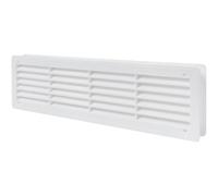 Vent Systems Blanco Registro de aire para puerta de 440 x 120 mm rejillas de ventilación para interiores - cuarto de baño, gabinete, garaje a través de ventilación de la puerta.