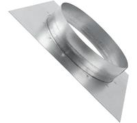 Vent Systems Brida de conector de conducto de 6 pulgadas con placa de pared de espiga cuadrada - Adaptador de ventilación de secadora y placa de montaje - Ideal para conexiones de conductos HVAC sin