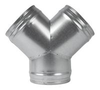 Vent Systems Conector de conducto de 6 pulgadas, adaptador de manguera de 3 vías/divisor para manguera, conector de tubo redondo en forma de Y, ventilador extractor, conector en Y de ventilación de