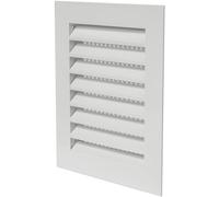 Vent Systems Cubierta de ventilación blanca Soffit de 6 x 8 pulgadas, rejilla de ventilación de aire, cubierta de parrilla, pantalla integrada, rejillas de ventilación de HVAC para uso exterior,