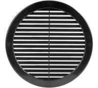 Vent Systems Cubierta de ventilación de 20 cm (dimensiones de apertura), cubierta de ventilación de plástico de retorno de aire, rejilla de ventilación redonda con pantalla de malla, rejilla de